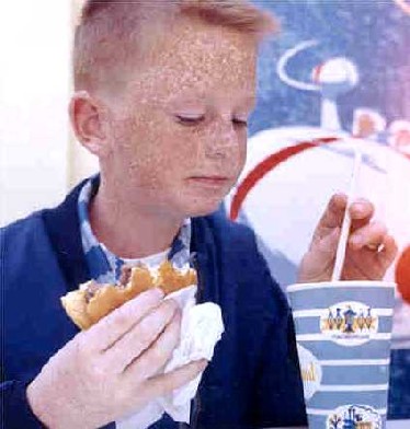Jim eating